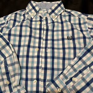 Boys Chaps White Button Down Sixe xs((6/7))